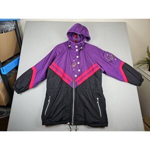 VTG Kaelin Ski Hooded Winter Coat Jacket Womens 10 Purple All Around Performance